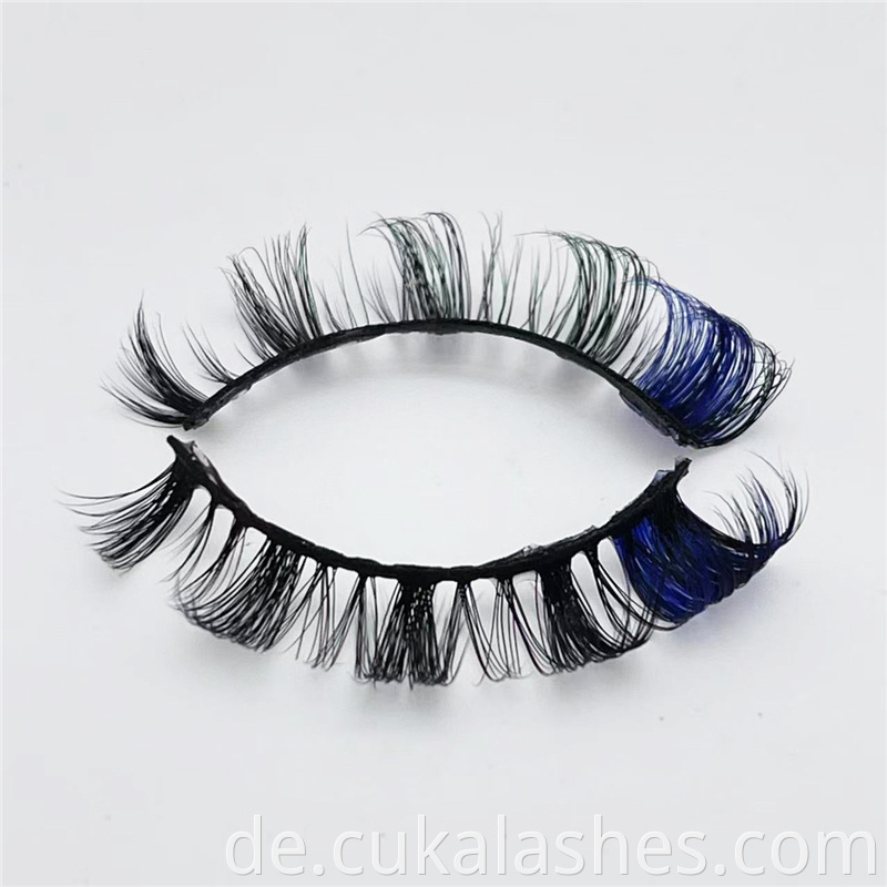 Blue Fake Eyelashes